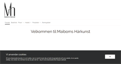 Desktop Screenshot of maibomshaarkunst.dk