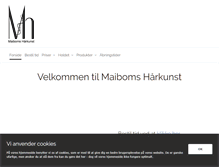 Tablet Screenshot of maibomshaarkunst.dk